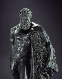 Heracles en reposo (detalle)