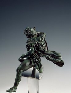El rey de Macedonia Alejandro Magno (356-323 a.C.) a caballo. Escultura de bronce de Lisipo de Sición (395-305 a.C.) siglo IV a.C. Roma, Museo Nazionale di Villa Giulia, Italia