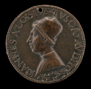 Giovanni Alvise Toscani, c. 1450-1478, Jurisconsulto Milanés, Abogado Consistorial [anverso] de Lysippus Junior