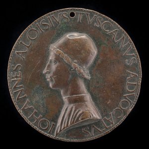 Giovanni Alvise Toscani, c. 1450-1478, jurisconsulto milanés, abogado consistorial...[anverso] de Lysippus Junior