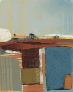 Paisaje de campos abstracto de MANSI SAXENA