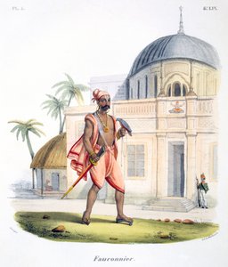 Un halconero con su ave, 1827-35