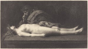 Levita de Efraín y su esposa muerta de M.G. Fuchs after Jean Jacques Henner