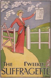 Póster para el periódico The Suffragette, c. 1910-c. 1915 de M Bartels