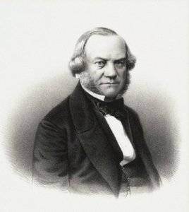 Retrato del Director de los Teatros Imperiales Alexander Mikhaylovich Gedeonov, 1858 de M. Baryshev