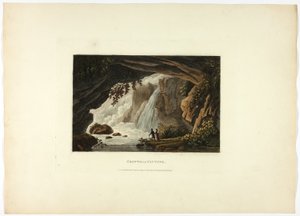 Gruta de Neptuno, lámina veintitrés de las Ruinas de Roma de M. Dubourg