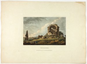 Templo de la Esperanza, lámina veinticuatro de las Ruinas de Roma de M. Dubourg