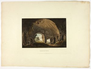 Templo de Venus, lámina treinta y ocho de las Ruinas de Roma de M. Dubourg