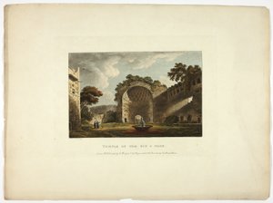 Templo del Sol y la Luna, placa dos de Ruinas de Roma de M. Dubourg