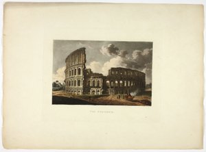 El Coliseo, lámina quince de las Ruinas de Roma de M. Dubourg