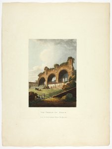 El Templo de la Paz, placa nueve de las Ruinas de Roma de M. Dubourg