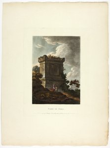 Tumba de Nerón, lámina 7 de las Ruinas de Roma de M. Dubourg