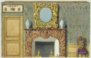 Chimenea en el comedor de la rue Fortunee, casa comprada por Balzac en 1847 de M. Santi