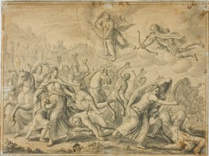 Muerte de los hijos de Niobe de Maarten de Vos
