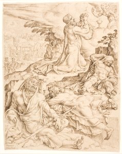 Cristo en el Monte de los Olivos de Maarten van Heemskerck