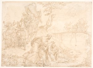 Felipe bautiza al tesorero de la reina etíope Candace de Maarten van Heemskerck