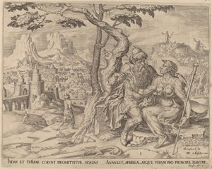 Judá dando a Tamar la prenda, c.1566