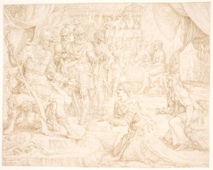 Judith ante Holofernes de Maarten van Heemskerck