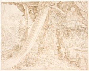 Judith cortando la cabeza de Holofernes de Maarten van Heemskerck