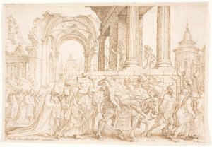 El entierro de Sansón de Maarten van Heemskerck