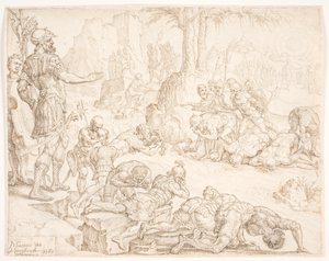 La reducción del ejército de Gedeón de Maarten van Heemskerck