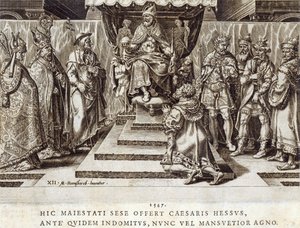 La Sumisión de Felipe, Landgrave de Hesen en 1547, placa 12 de 