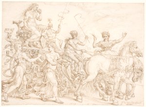 Carro triunfal. Envidia de Maarten van Heemskerck