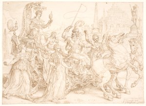 Carro triunfal. Superbia (Orgullo) de Maarten van Heemskerck