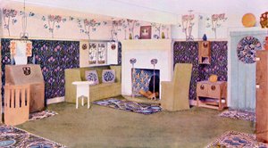 Diseño para el salón en Falkewood, c.1906 de Mackay Hugh Baillie Scott