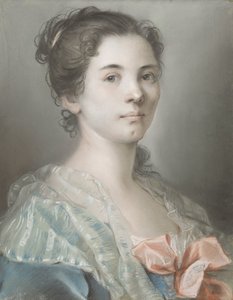 Retrato de una mujer joven de Madeleine Françoise Basseporte