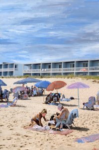 Montauk, 2021 (pintura acrílica sobre impresión de pigmentos de archivo)