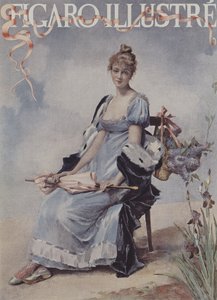 Flores de mayo. Portada de Le Figaro Illustré, mayo 1894 de Madeleine Lemaire