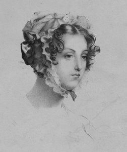 Mujer con un sombrero, 1820s de Mademoiselle Formentin