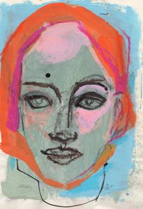 Sketchbook 24, 2025 (pintura al temple, tinta, pastel sobre papel)
