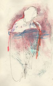 Sketchbook 7, 2024 (pintura al temple, lápiz de color, lápiz sobre papel)