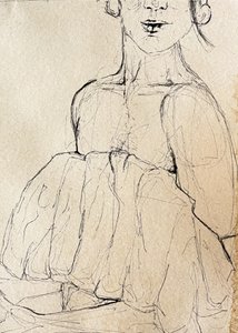 Boceto de una figura pensativa de Madison Phipps
