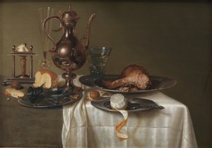 Naturaleza muerta. Desayuno de Maerten Boelema de Stomme