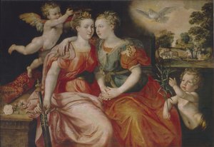 Alegoría de la paz y la justicia de Maerten Vos de
