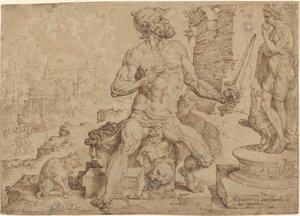 Simeón el Patriarca de Maerten van Heemskerck