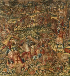 Historia de Gedeón, finales del siglo XVI (seda y lana) de Maerten van Heemskerck