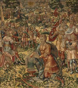Historia de Gedeón, finales del siglo XVI (seda y lana) de Maerten van Heemskerck