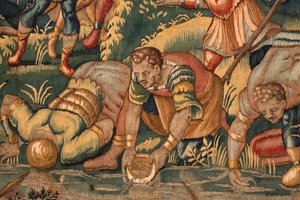 Historia de Gedeón, finales del siglo XVI (seda y lana) de Maerten van Heemskerck