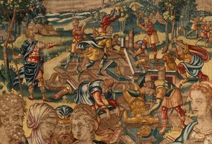 Historia de Gedeón, finales del siglo XVI (seda y lana)