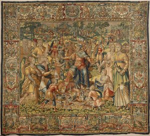 Historia de Gedeón, finales del siglo XVI (seda y lana) de Maerten van Heemskerck