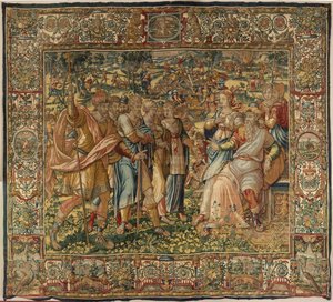 Historia de Gedeón, finales del siglo XVI (seda y lana) de Maerten van Heemskerck