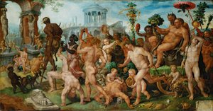 El triunfo de Baco, 1536-7 de Maerten van Heemskerck