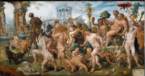 Procesión triunfal de Sileno de Maerten van Heemskerck
