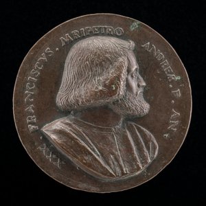 Francesco Malipiero, patricio veneciano, hermano de Vincenzo [anverso], 1523 de Maffeo Olivieri