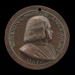 Vincenzo Malipiero, patricio veneciano, hermano de Francesco [anverso] de Maffeo Olivieri