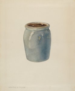 Tarro de mermelada de cerámica, c. 1938 de Magnus S. Fossum